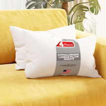 TSUTOMI 12x20 Pillow Insert Set of 2 for Pillow Stuffing, Decorative  Pillows for Bed, 12 x 20 Pillow Fillers and Down Lumbar Pillow Insert,  Oblong