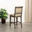 Tabouret de comptoir, siège en cuir-877912274-877912275