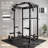 Multi-Function Squat Rack with Cable Crossover System, Power Rack with LAT Pull Down, Pull-Up Bar, Dip Bars, Weight Bench, 260 LB Bumper Plates, 7 FT Olympic Bar & Training Attachments
