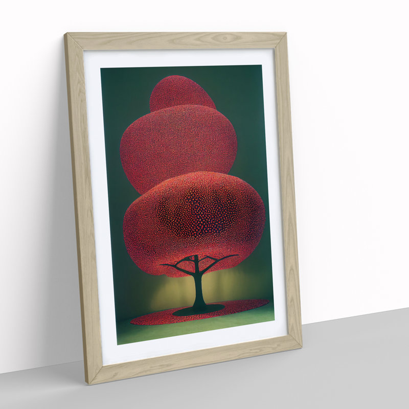 Unbelievable Tree - Wall Art, 66cm H x 48cm W, Oak Framed Paper, White