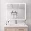 Pharmacie à DEL avec miroir, armoire à pharmacie à double porte avec désembueur