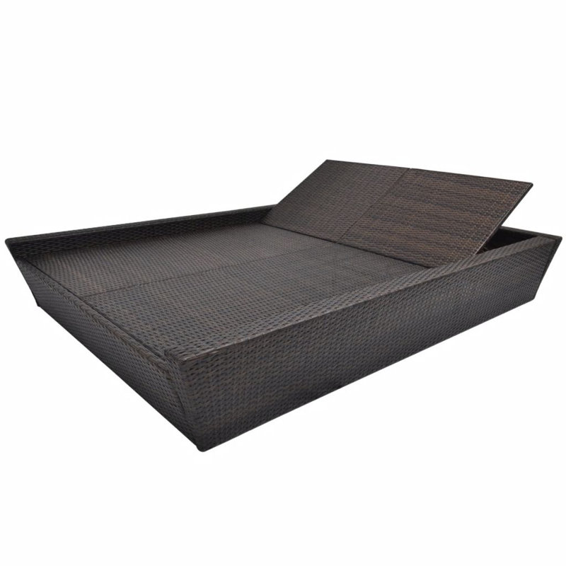 Verdugo 80" Long Single chaise with Cushions, Brown