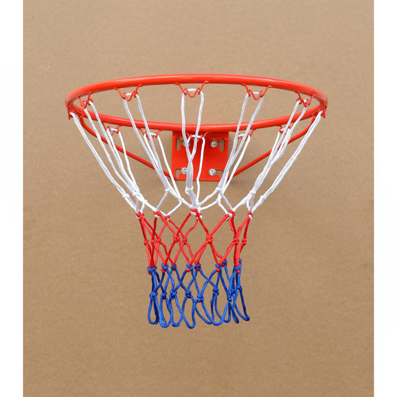 Basketball Rim Replacement 18" Steel Rim With Net, Easy To Install And Reliable Quality