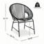 Ensemble de 2 chaises d'extérieur en osier NUSA PATIO-130634683