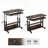 Portable Height Adjustable Desk with Power Outlets – Mobile Laptop Cart with Keyboard Tray