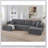 U Shape Modular Sectional Sofa, Minimalist Design for Versatile and Comfortable Seating in Any Living Room or Entertainment Area.-476283097
