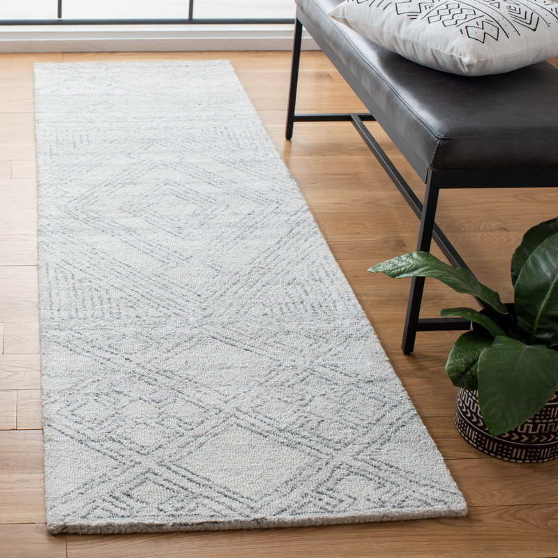 Abstract Hand Tufted Performance Southwestern Rug, Runner 2'3" x 10'