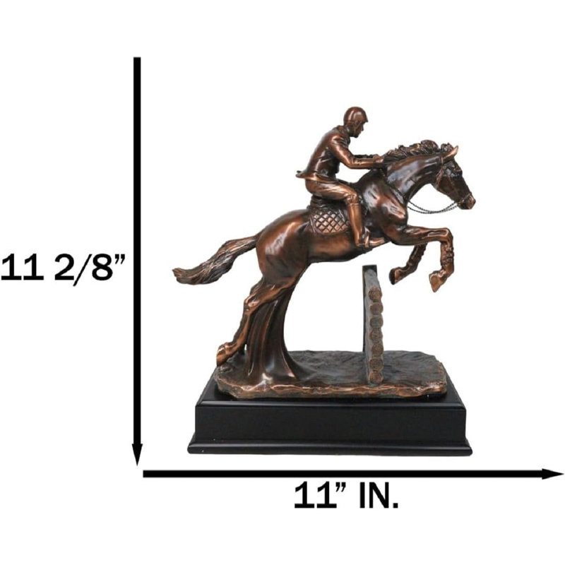 Figurine de cheval au galop équestre