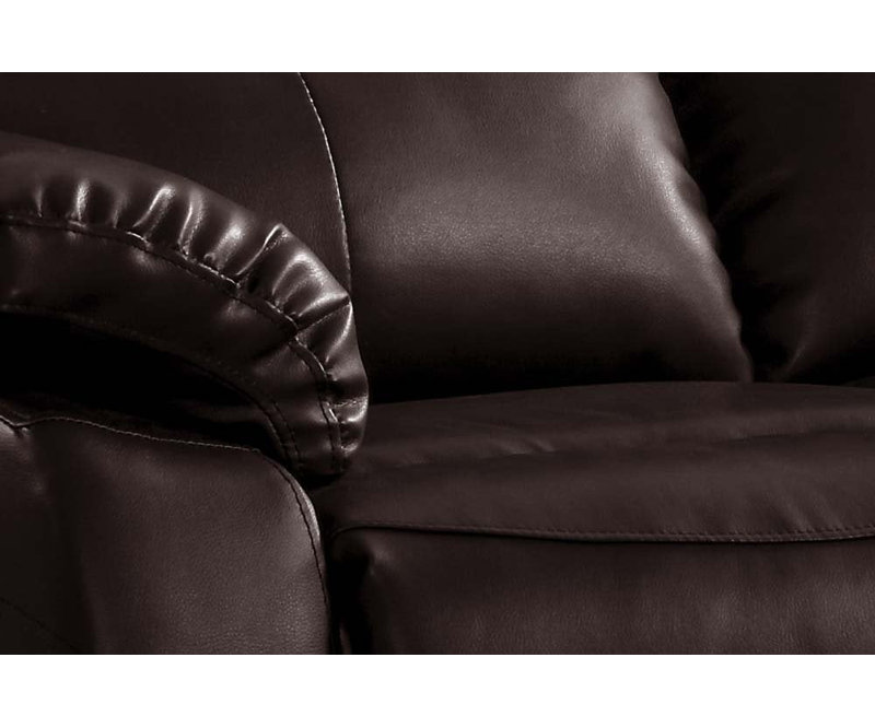 Roma Leather Recliner 2 Seater Sofa, Brown