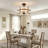 20" Rustic Farmhouse Ceiling Fan with Light and Remote, Reversible DC Motor