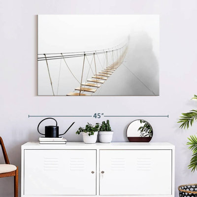 Lilie Foggy Suspension Bridge