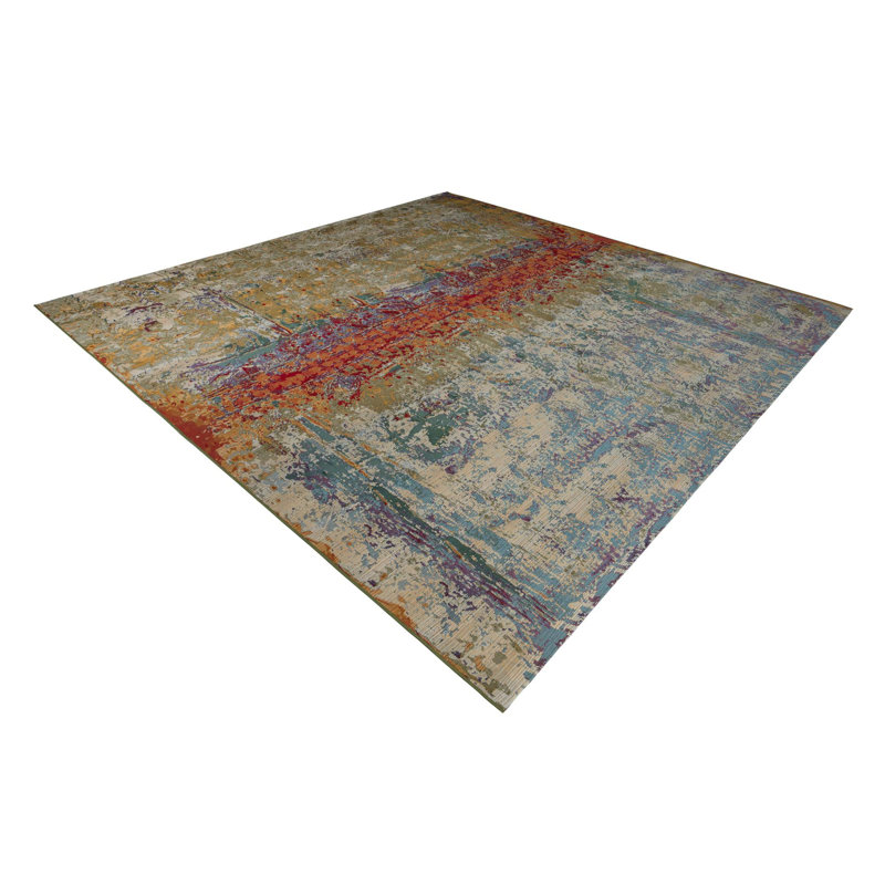 Tapis multicolore intérieur / extérieur Trona, Square 12'