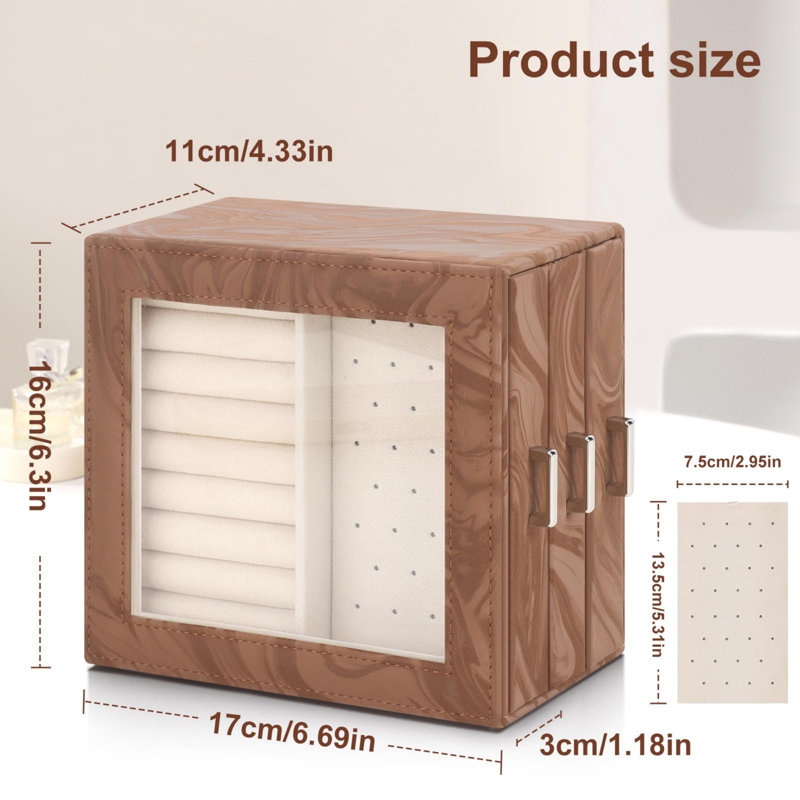 PU Leather Jewellery Box +