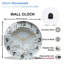 Horloge murale blanche texturée blanche 12 po