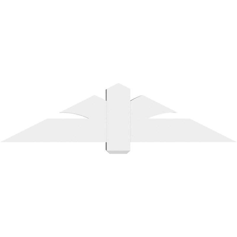 Support pour pignon en PVC Redmond, H 15 po x l 60 po (pas: 6/12), P 6 po x F 6 po