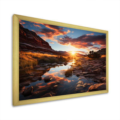 Coucher de soleil à Utah Mountain II - Utah, art mural