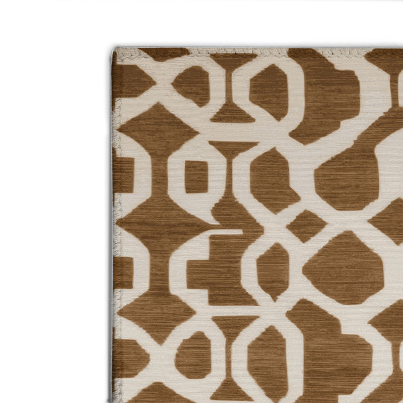 Tapis brun intérieur et extérieur Trellis, Rectangulaire 2 pi x 3 pi