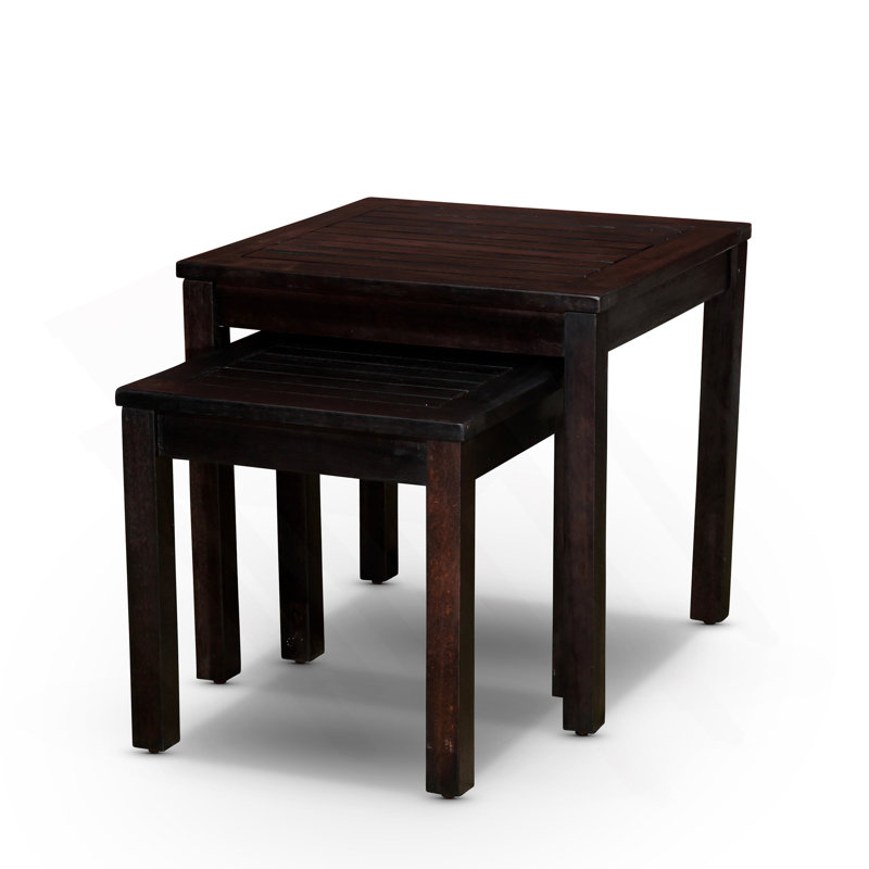 2 Pcs Nesting Table Set, Living Room End Tables