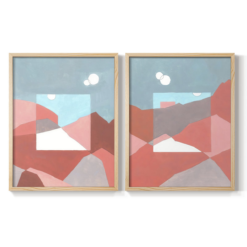 «Desert Dreamscape I», reproduction encadrée de qualité supérieure - prête à être accrochée - aucun clou requis - aucun clou requis