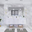 Ensemble de meuble-lavabo double mural 71 po Thomason-214094201-210706085