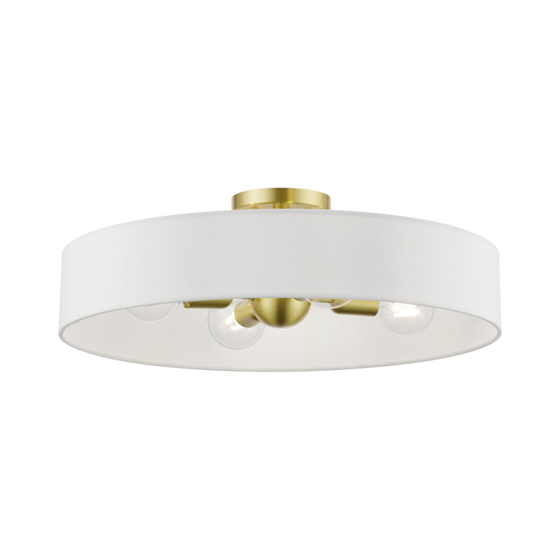 Plafonnier semi-encastré 4 lumières 22 po