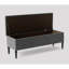 Swiss Chesterfield Ottoman Storage Bench - Upholstered Plush Velvet Shoes Bench with Black Turned Wooden Legs-1691081176-1690848349