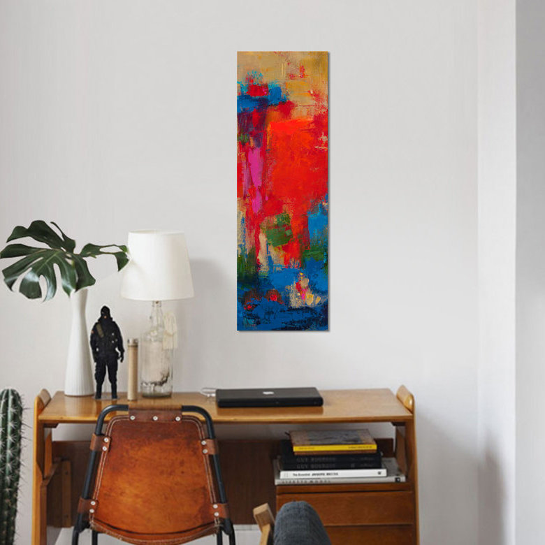 « totem », impression sur toile, H 36 po x l 12 po x P 1,5 po, Toile tendue