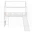 Lit mezzanine simple avec glissade et amp; Fabrication durable (aucun sommier requis)-1231024670