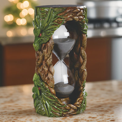 7"H Green Dragon Hour Glass