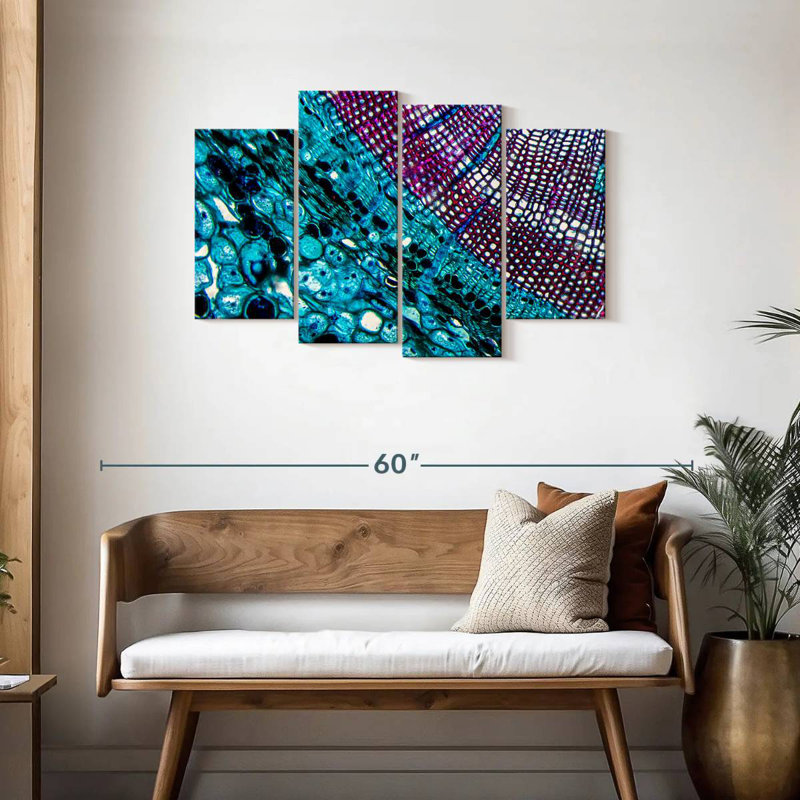 Keiri Pine Stem Under Microscope, 27" H x 43" W