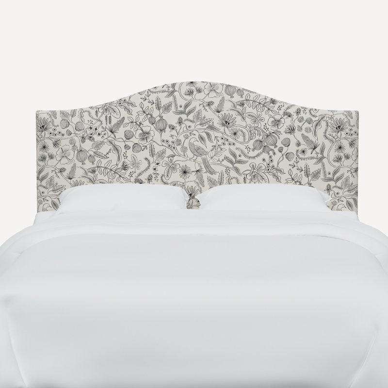 Tête de lit Mayfair, Noir volière et lin crème RPC, Grand