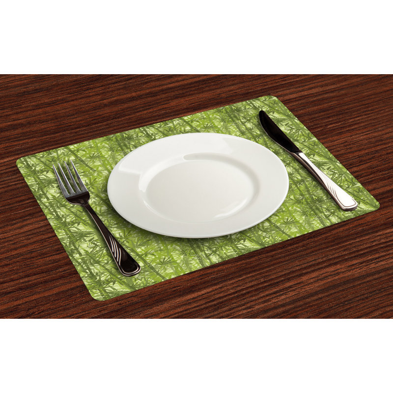 Polyester Floral Rectangle Placemat