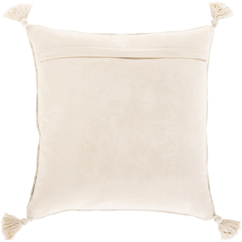 Floral Cotton Pillow Cover, 20" x 20"