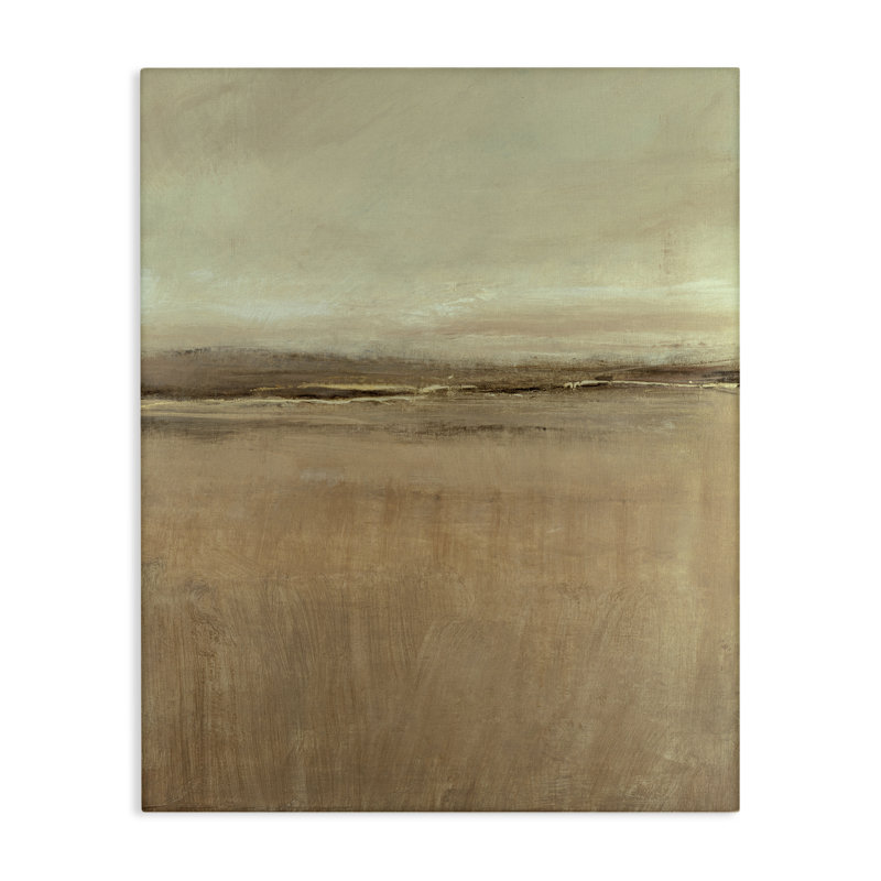 Art abstrait sur toile, "Country Desert", par Tim Ottoole, H 30 po x l 24 po