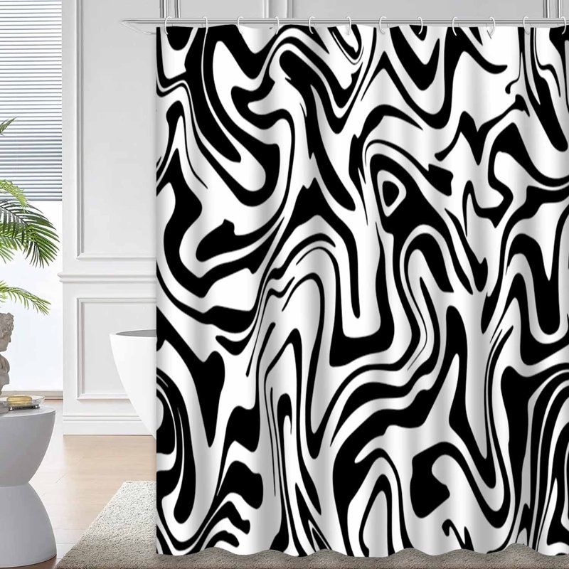 Rideau de douche Abstract, L 72 po x l 84 po