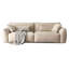 Coussin modulaire 84,65 po beige 100% polyester-129742496-129742494