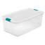 Boîte de rangement verrouillable de 106 pintes Sterilite, paquet de 4 et sac de rangement 70 pintes, paquet de 4