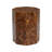 Kieran Teak Wood Handmade Octagon Geometric Side End Brown Accent Table with Mosaic Wood Chip Design