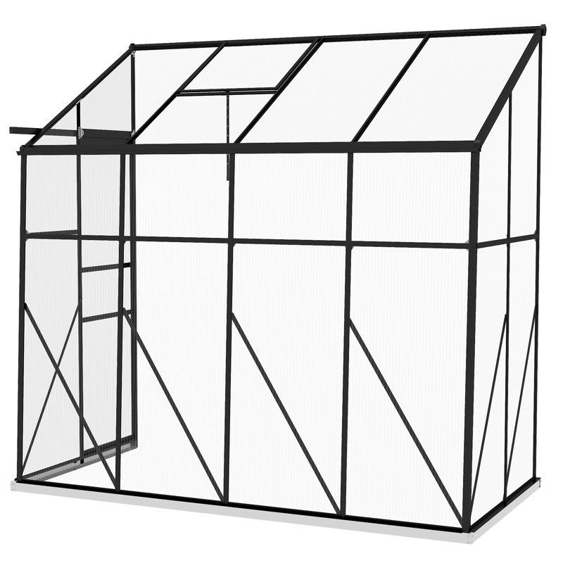 50' D Lean-To Greenhouse, 75.5" x 50"