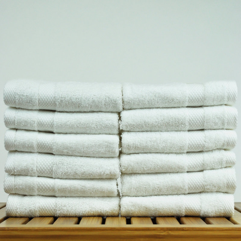 Ensemble de serviettes de toilette 12 pièces 100% coton Petal