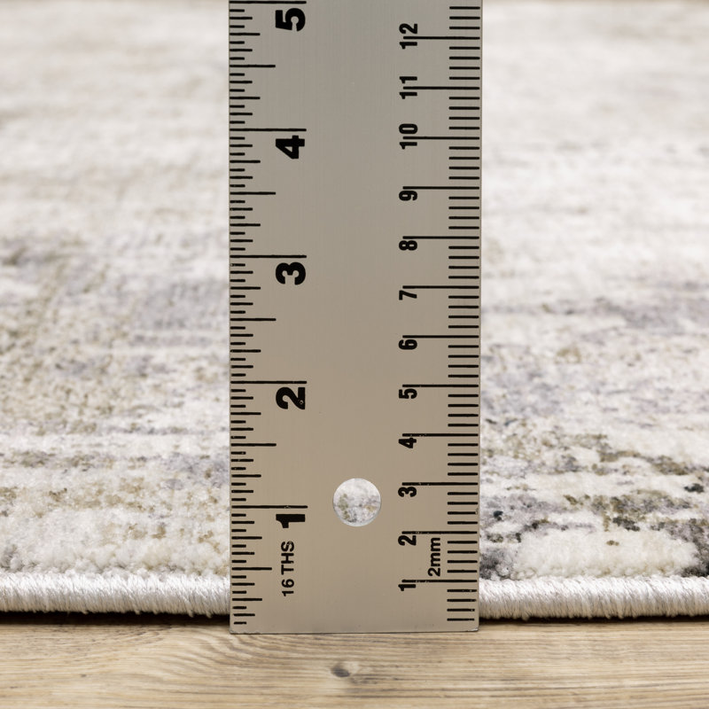Tapis beige Gwern, Tapis de couloir 2 pi 3 po x 7 pi 6 po