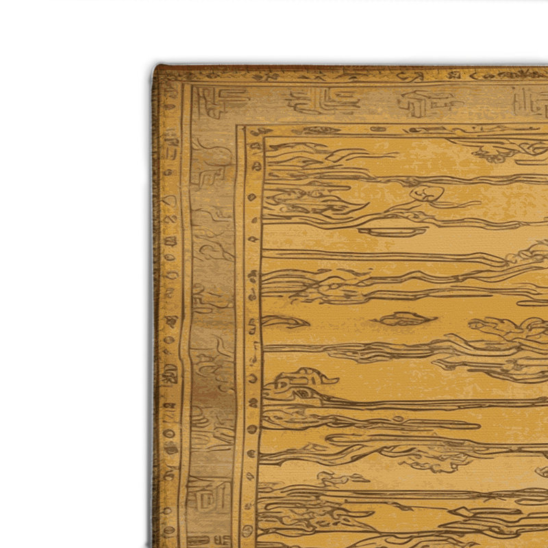 ArtDeco Brown Indoor and Outdoor Area Rug, Rectangle 2' x 3'