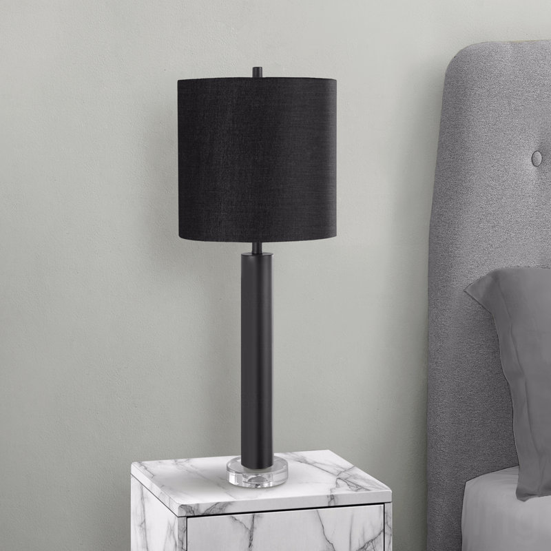 Table Lamp  - 28"H,, Black Metal