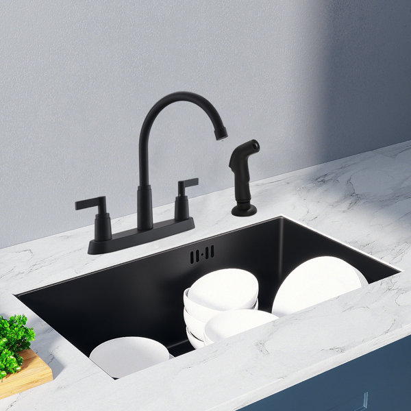 Robinet De Cuisine Mural ROHL Inca Brass - A1456LMWSIB-2, Avec Pulvérisateur Latéral, Neuf