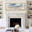 Toile encadrée, "Modern Coastal Horizon" - Plage et ciel abstraits -115175351-115175353