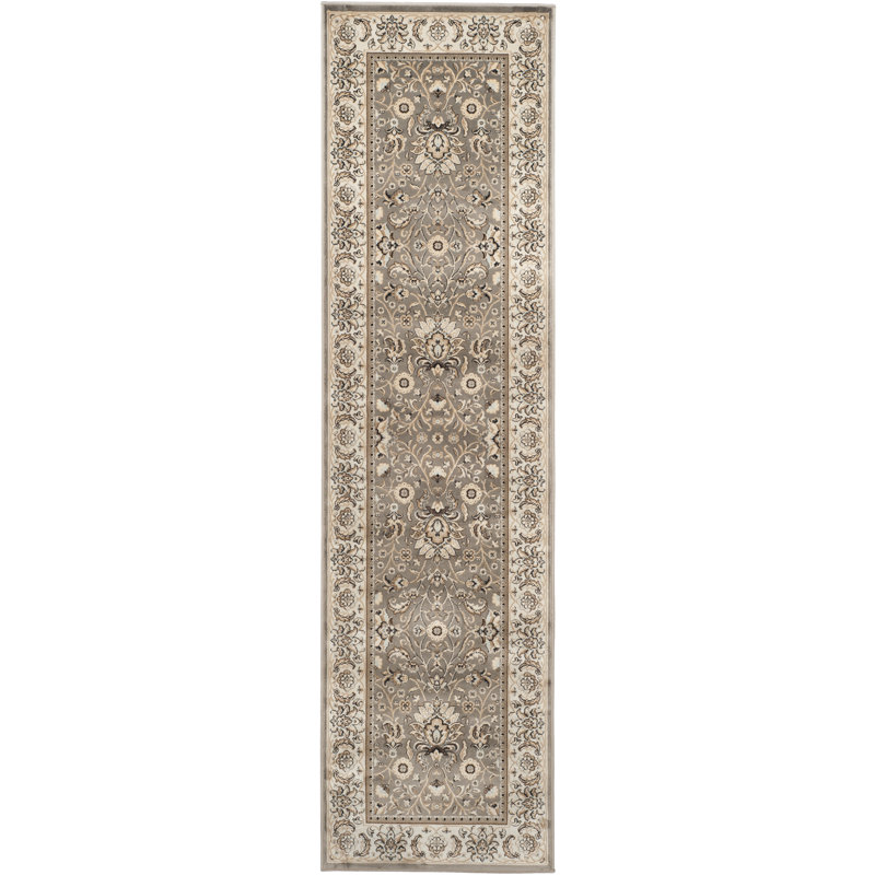 Tapis oriental en viscose Petronella, Tapis de couloir 2 pi 2 po x 8 pi