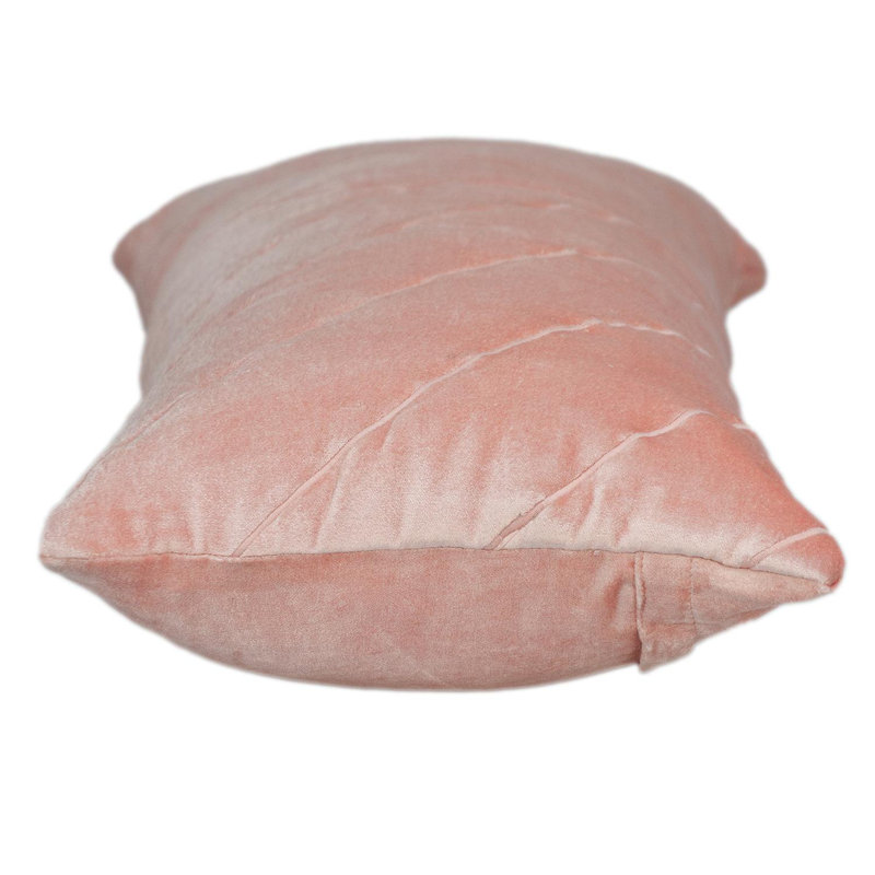Parkland Collection Tobyn TransitionalQuilted Pink Throw Pillow, Pink