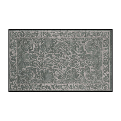Machine Washable Gray Area Rug