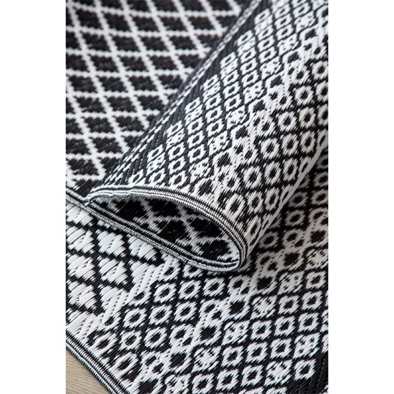 Ansonville Indoor / Outdoor Area Rug, Black/White, Rectangle 180 x 270cm