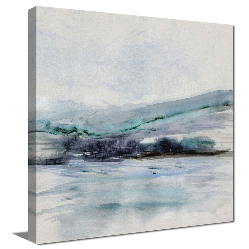 Beech Mountain II par Susan Jill - Peinture, L 18 po x H 18 po, Toile tendue